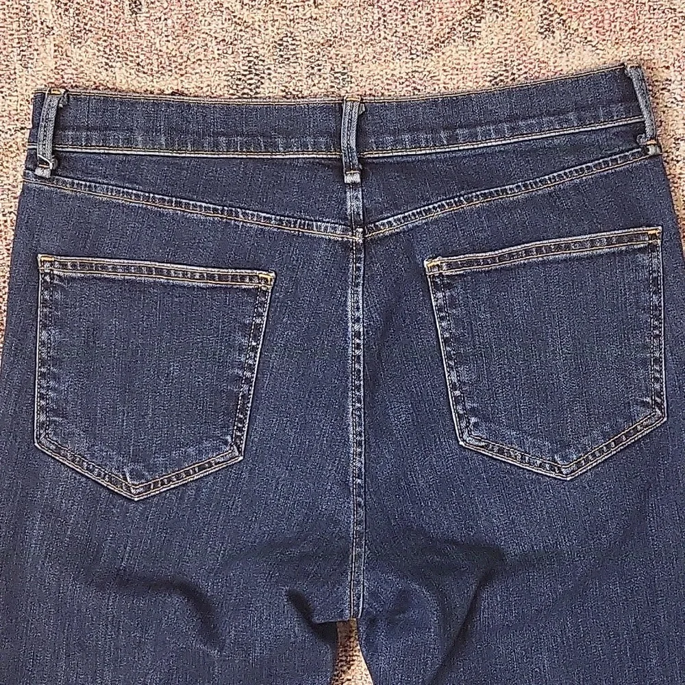 Rag & Bone High Rise Slim Straight Leg Jeans in Dark Paz - Picture 10 of 10